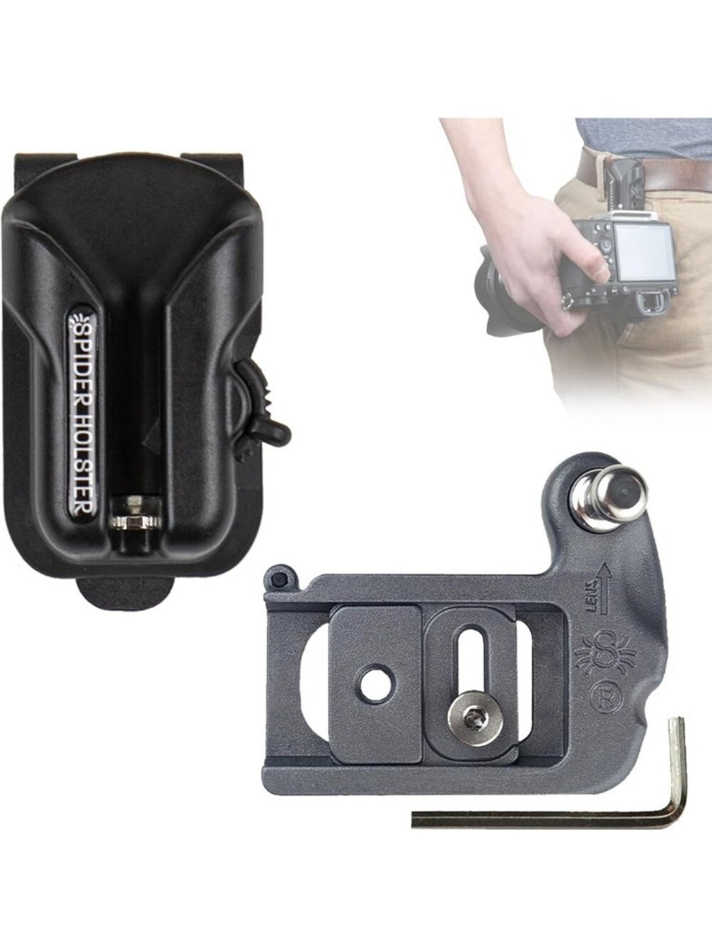Camera Holster Set v2 for Mirrorless Cameras - Comfortable, Adjustable, Secure